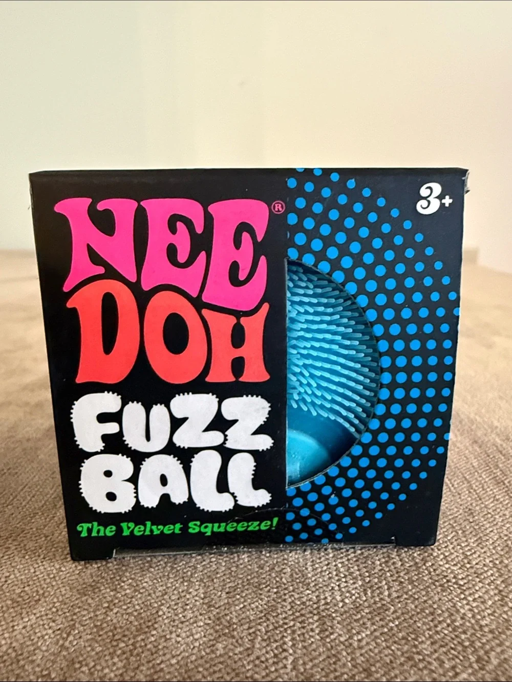 Needoh Fuzz Ball The Velvet Squeeze! & Color Change | New